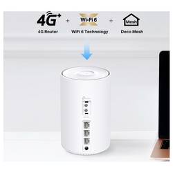 TP-LINK DECO X10-4G(1-PACK) smíšená síť Integrovaný modem: LTE, 2.4 GHz, 5 GHz, 1500 MBit/s