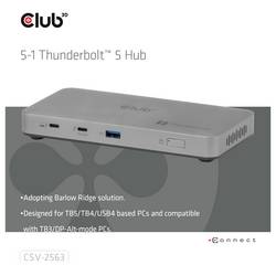 club3D Thunderbolt kabel USB-C® 0 cm vícebarevná CSV-2563 10K UHD Síťový adaptér