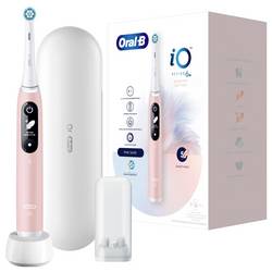 Oral-B Braun Oral-B iO Series 6 Pink Sand elektrický kartáček na zuby, růžová, bílá, 445197