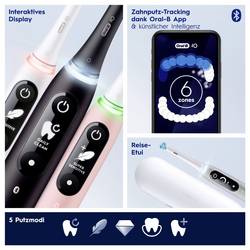Oral-B Braun Oral-B iO Series 6 Pink Sand elektrický kartáček na zuby, růžová, bílá, 445197