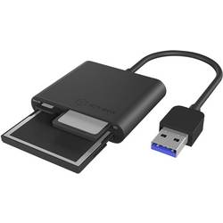 ICY BOX IB-CR301-U3 Externer Multi Card Reader (CF, SD, Micro SD) mit USB 3.0 Hostanschl externí čtečka paměťových karet / hub USB 3.0 černá