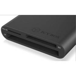 ICY BOX IB-CR301-U3 Externer Multi Card Reader (CF, SD, Micro SD) mit USB 3.0 Hostanschl externí čtečka paměťových karet / hub USB 3.0 černá
