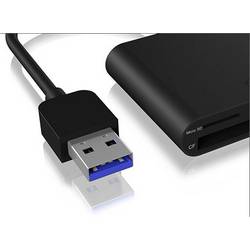ICY BOX IB-CR301-U3 Externer Multi Card Reader (CF, SD, Micro SD) mit USB 3.0 Hostanschl externí čtečka paměťových karet / hub USB 3.0 černá