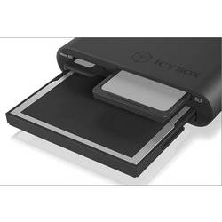 ICY BOX IB-CR301-U3 Externer Multi Card Reader (CF, SD, Micro SD) mit USB 3.0 Hostanschl externí čtečka paměťových karet / hub USB 3.0 černá