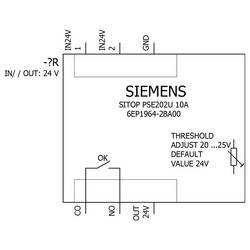 Siemens 6EP19642BA00 redundanční modul 24 V 10 A Obsah 1 ks