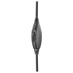 Hama Fernsehkopfhörer ShellTV II, Over-Ear, einseitiges, langes Kabel (6m), SW TV sluchátkový systém kabelová stereo černá, tmavě šedá regulace hlasitosti TV