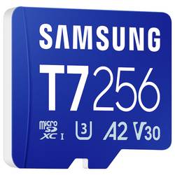 Samsung T7 paměťová karta microSDXC Retail 256 GB UHS-I U3, A2 Application Performance Class, Class 10, v30 Video Speed Class