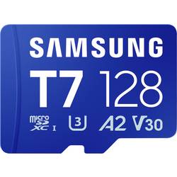 Samsung T7 paměťová karta microSDXC Retail 128 GB UHS-I U3, A2 Application Performance Class, Class 10, v30 Video Speed Class