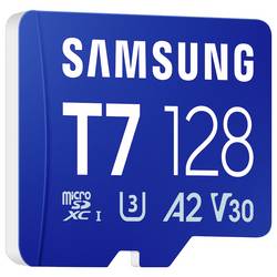 Samsung T7 paměťová karta microSDXC Retail 128 GB UHS-I U3, A2 Application Performance Class, Class 10, v30 Video Speed Class