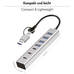 LogiLink UA0442 USB Hub 4 + 3 porty USB-A, USB-C® USB 3.0 5 GBit/s hliník UA0442
