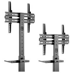 Reflecta TV Stand 55P-4040T schwarz TV kolečkový vozík 81,3 cm (32) - 139,7 cm (55) nastavitelná výška, naklápěcí, stojan polička na zařízení