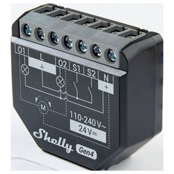 Shelly 2PM Gen4 Shelly Řídicí jednotka Bluetooth, Wi-Fi, ZigBee
