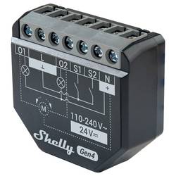 Shelly 2PM Gen4 Shelly Řídicí jednotka Bluetooth, Wi-Fi, ZigBee