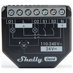 Shelly 2PM Gen4 Shelly Řídicí jednotka Bluetooth, Wi-Fi, ZigBee