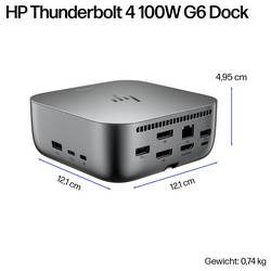 HP Dokovací stanice USB4® / Thunderbolt™ 4 HP Thunderbolt 4 100W G6 Dock (UK)