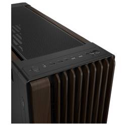 Asus GEH PROART PA602 WALNUT WOOD METAL midi tower PC skříň černá, dřevo