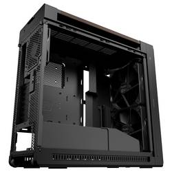 Asus GEH PROART PA602 WALNUT WOOD METAL midi tower PC skříň černá, dřevo