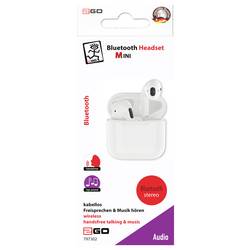 2GO Bluetooth Headset TWS Mini mušle na uši bílá