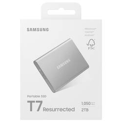 Samsung 2 TB, externí SSD disk, stříbrná