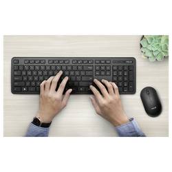 Asus ASUS CW100 Tastatur-Maus-Set, schwarz, G optická sada klávesnice a myše, přenos bezdrátový, 1600 dpi, černá