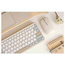 Asus KW100 KEYBOARD/BG/GE/81 klávesnice, přenos Bluetooth®, béžová, šedá, bílá