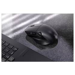 Asus ASUS MD300 Maus, schwarz optická myš, přenos bezdrátový, 6 tlačítko, 4200 dpi, černá