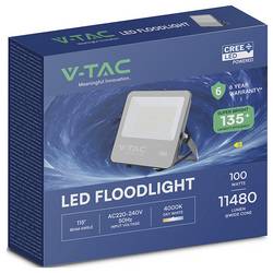 V-TAC VT-44101 232186 venkovní LED reflektor Energetická třída (EEK2021): D (A - G) 100 W Barvy světla (LED svítidlo): přírodní bílá