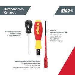 Wiha TorqueVario-S electric VDE sada momentových šroubováků 19dílná 1 - 5 Nm DIN EN ISO 6789