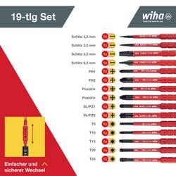 Wiha TorqueVario-S electric VDE sada momentových šroubováků 19dílná 1 - 5 Nm DIN EN ISO 6789