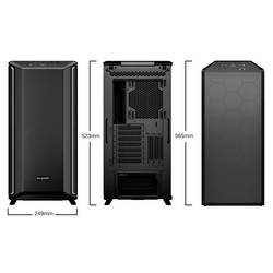 BeQuiet Dark Base 701 midi tower herní pouzdro černá 3 předinstalované ventilátory, integrované osvětlení, řízení ventilátoru, boční okno, prachový filtr