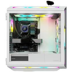 Corsair iCUE 5000T RGB midi tower PC skříň bílá