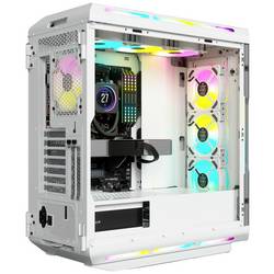 Corsair iCUE 5000T RGB midi tower PC skříň bílá