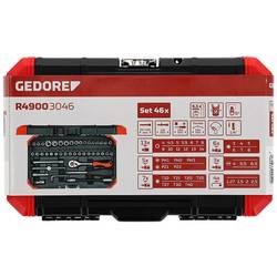 Gedore RED R49003046 sada nástrčných klíčů, metrický, 1/4 (6,3 mm), 46dílná, 3300052