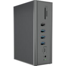 ICY BOX USB-C® dokovací stanice IB-DK2262AC, USB 3.0 Notebook DockingStation, USB 3.0 auf: 6x USB 3.0+2x HDMI® Vhodné pro značky (dokovací stanice pro