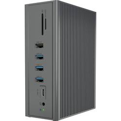 ICY BOX USB-C® dokovací stanice IB-DK2262AC, USB 3.0 Notebook DockingStation, USB 3.0 auf: 6x USB 3.0+2x HDMI® Vhodné pro značky (dokovací stanice pro