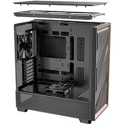 Antec FLUX SE midi tower PC skříň černá, dřevo