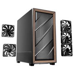 Antec FLUX SE midi tower PC skříň černá, dřevo