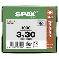SPAX 1191010300305 R 88091 Senkkopf/T-STAR šroub do dřeva 3 mm 30 mm T-STAR plus ocel WIROX 1000 ks