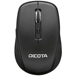Dicota TRAVEL optická myš, přenos Bluetooth®, 5 tlačítko, 800 dpi, 1200 dpi, 1600 dpi, černá