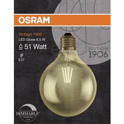 OSRAM HOMELIGHTING 4058075808997 LED Energetická třída (EEK2021) E (A - G) E27 kulatý tvar 6.5 W = 55 W teplá bílá (Ø x d) 125 mm x 173 mm 1 ks