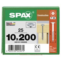 SPAX 0251011002005 talířové šrouby 10 mm 200 mm T-STAR plus ocel 25 ks
