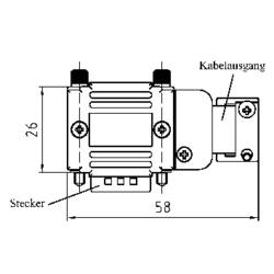 Provertha 77152M 77152M D-SUB pouzdro adaptéru Pólů: 15 plast, pokovený 90 ° stříbrná 1 ks