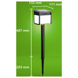 Philips LED 929004631901 Ezra venkovní solární stojanové světlo LED pevně vestavěné LED 1.8 W černá