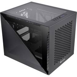 Thermaltake Divider 200 TG Air Black micro tower PC skříň černá 2 předinstalované ventilátory, boční okno, prachový filtr