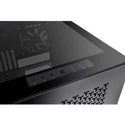 Thermaltake Divider 200 TG Air Black micro tower PC skříň černá 2 předinstalované ventilátory, boční okno, prachový filtr