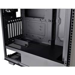 Thermaltake Divider 300 TG Air Black midi tower PC skříň černá 2 předinstalované ventilátory, boční okno, prachový filtr
