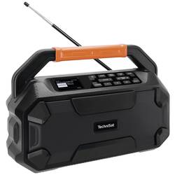TechniSat DIGITRADIO 231 OD 0000/3966 odolné rádio, DAB, DAB+, FM, AUX, Bluetooth, funkce alarmu, s akumulátorem, černá
