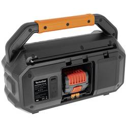 TechniSat DIGITRADIO 231 OD 0000/3966 odolné rádio, DAB, DAB+, FM, AUX, Bluetooth, funkce alarmu, s akumulátorem, černá