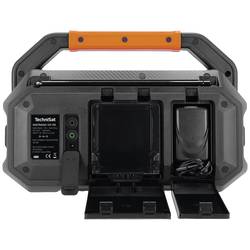 TechniSat DIGITRADIO 231 OD 0000/3966 odolné rádio, DAB, DAB+, FM, AUX, Bluetooth, funkce alarmu, s akumulátorem, černá