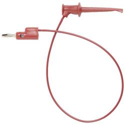 Pomona Electronics 3782-24-2 měřicí kabel lamelová zástrčka 4 mm krokosvorka 0.60 m červená 1 ks
